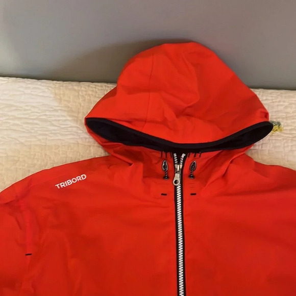 Tribord Men’s Jacket Waterproof Breathable Hood Sailing Yacht Club Coat Large - Picture 2 of 9